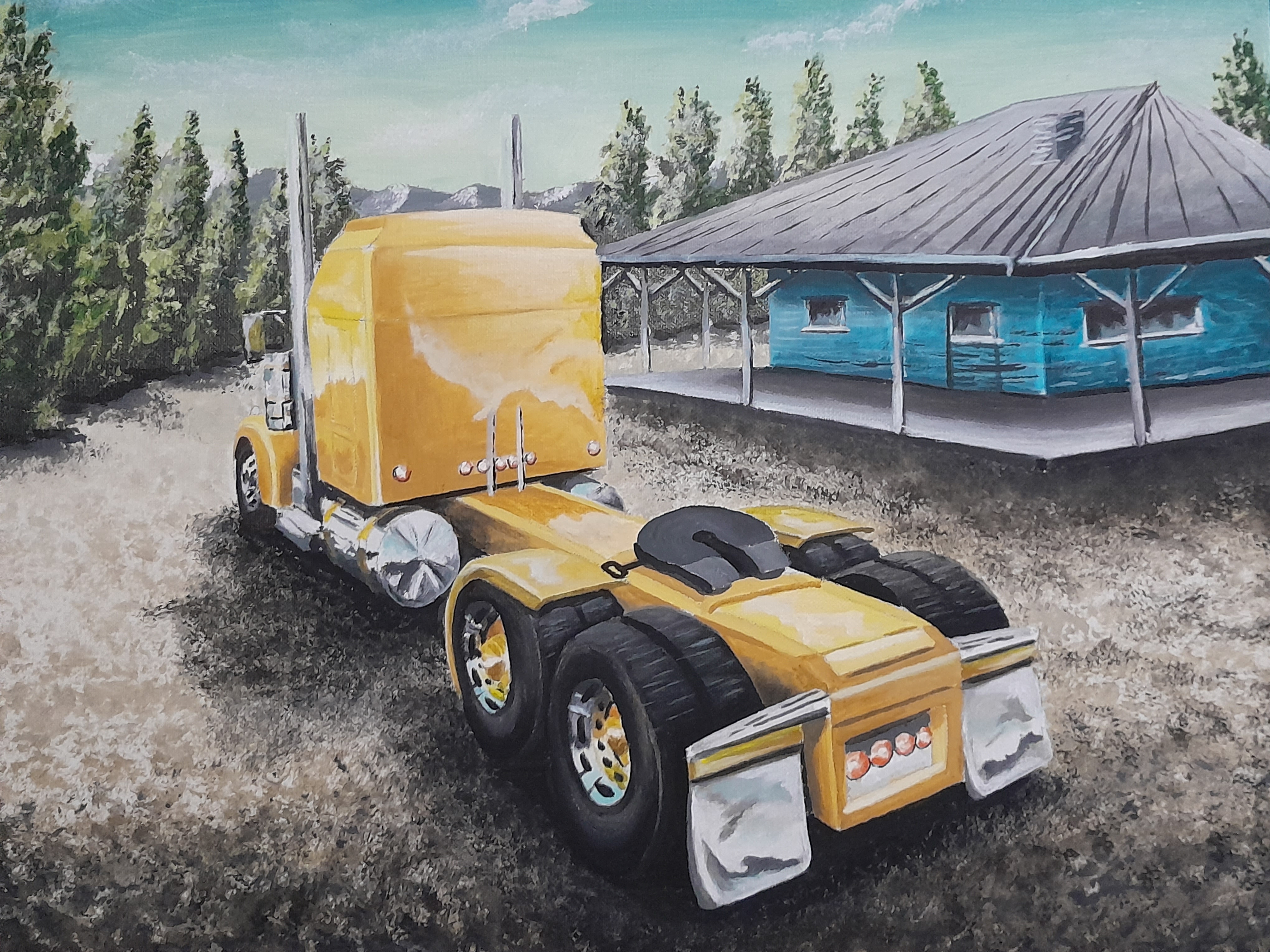 Acryl auf Leinwand