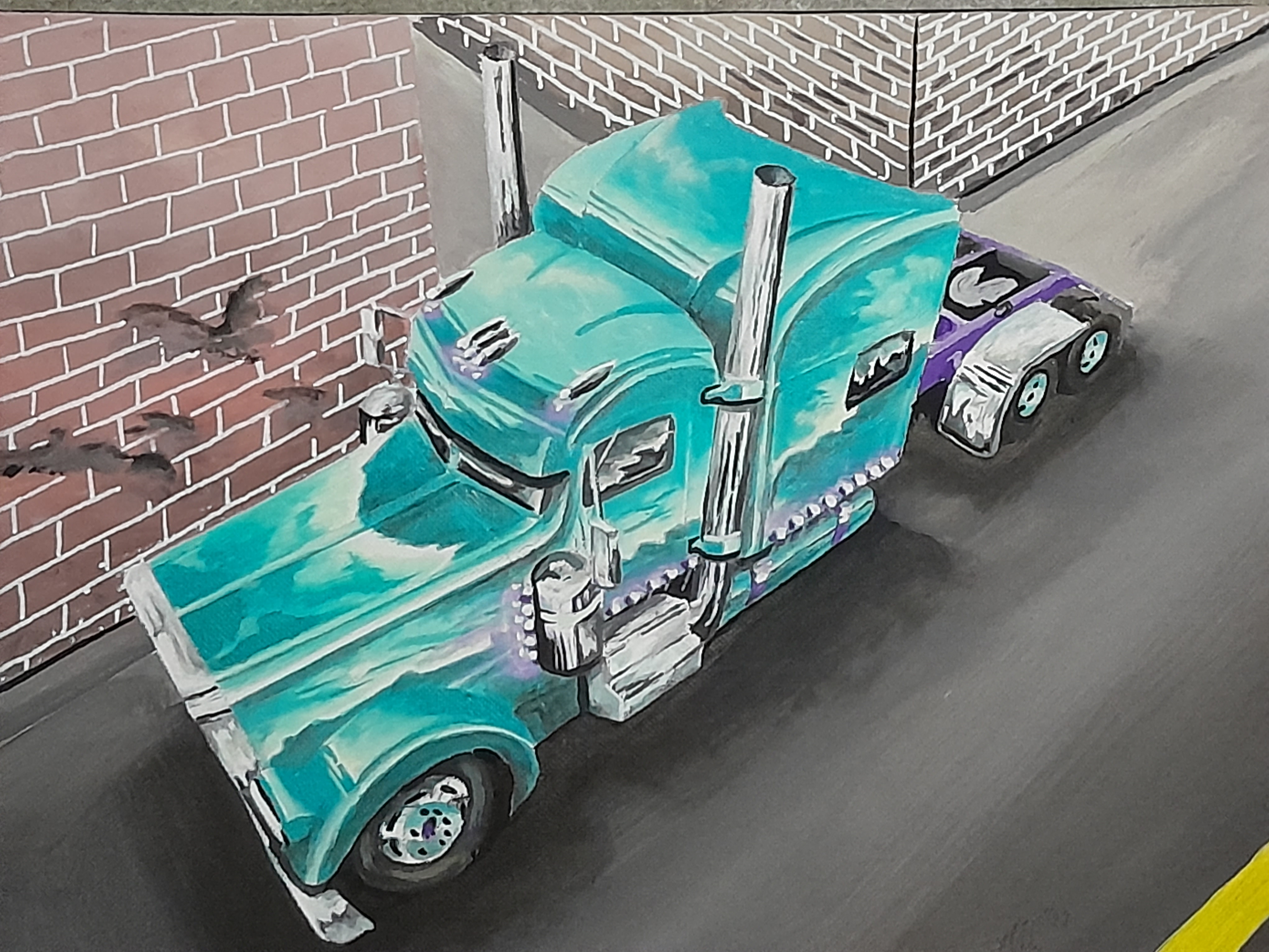 Acryl auf Leinwand