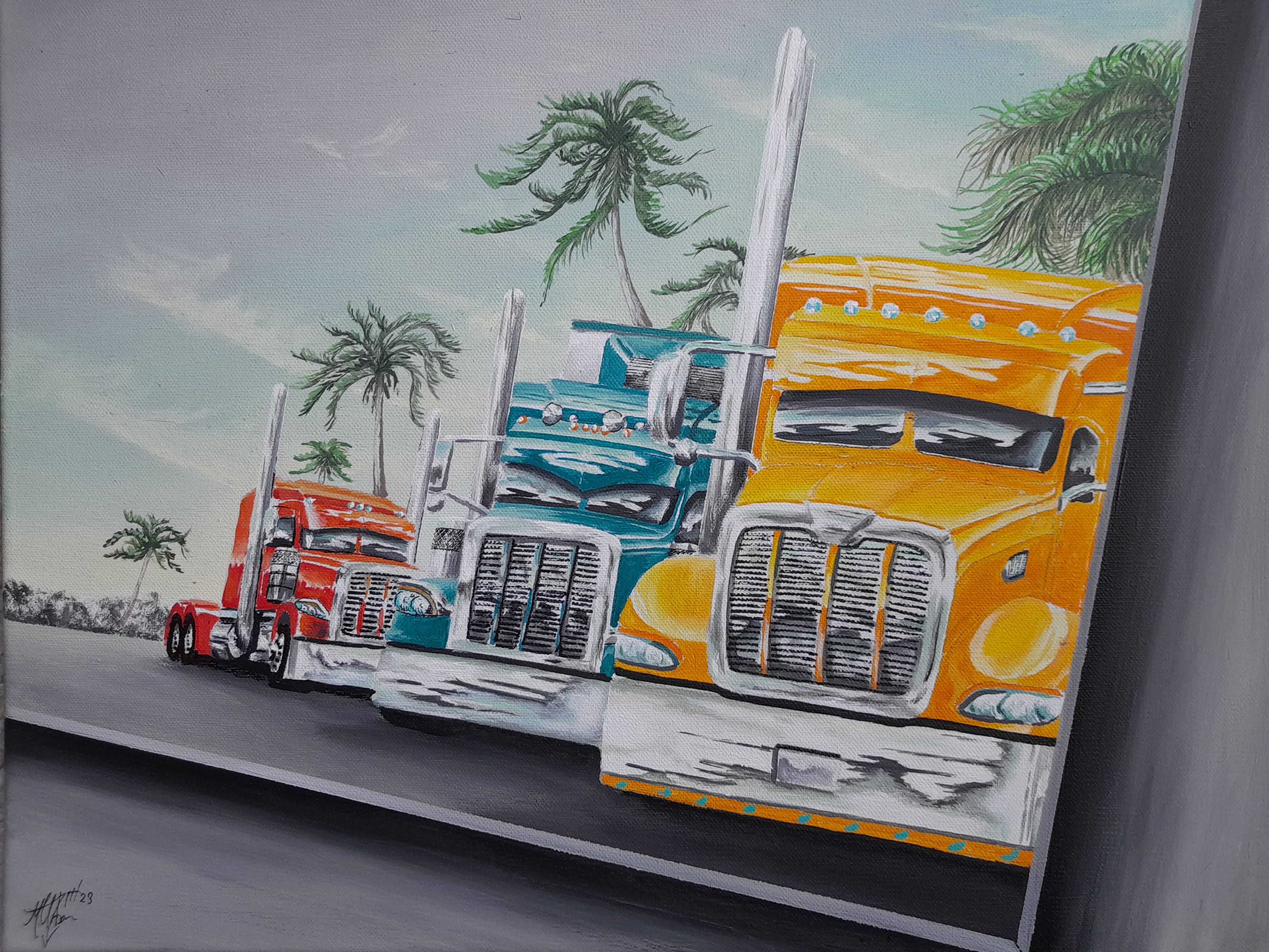 Acryl auf Leinwand